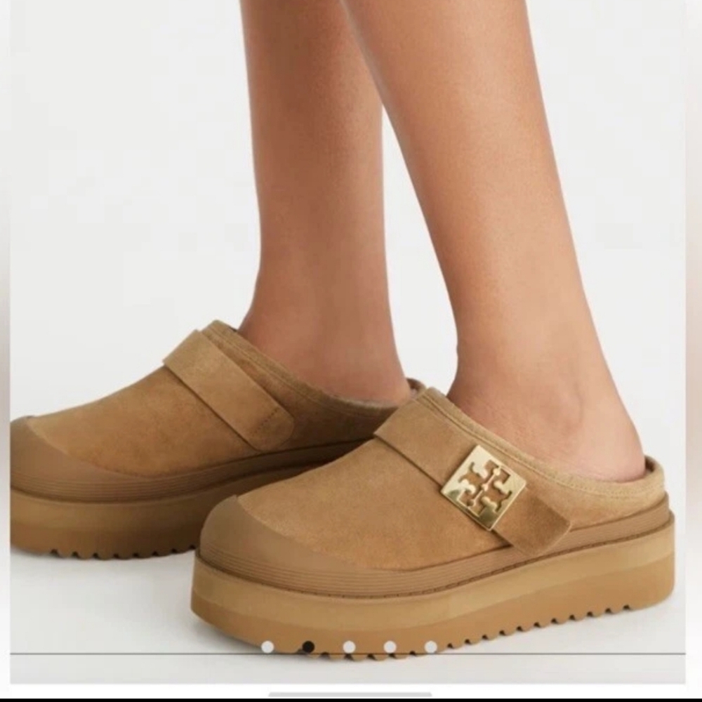 Tory Burch Mellow Shearling Platform Mule size 7.5